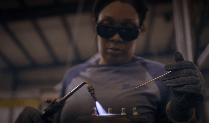 Woman working